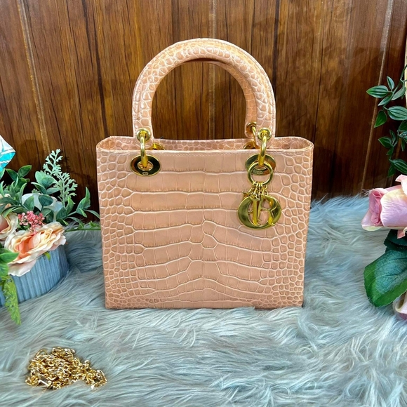 Dior Handbags - Christian Dior, Lady Dior Crocodile (Exotic)SUPER SALE FOR A CROC SKIN LADY DIOR
